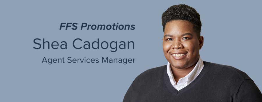 Shea Cadogan promoted to Manager of the Agents Services Department